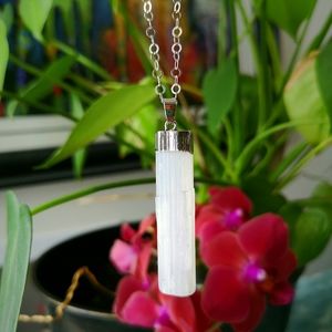 Selenite Crystal Necklace